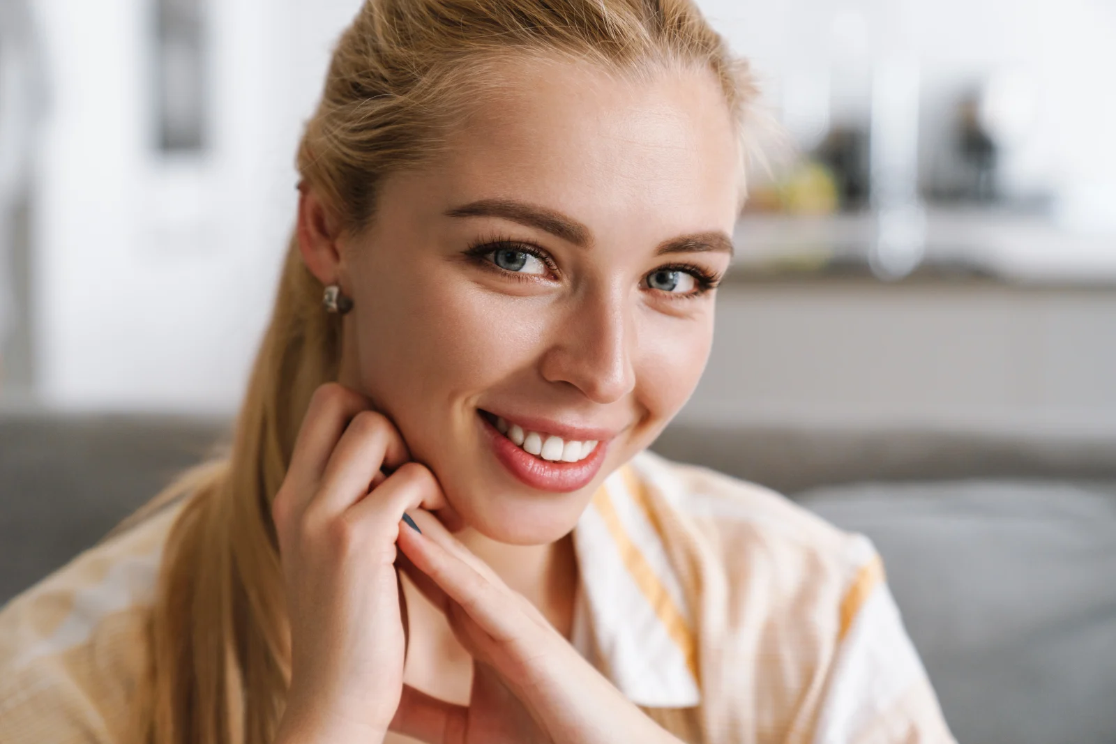 Smiling young woman – online psychiatry in Gresham, OR